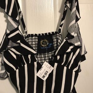 planet blue crop top